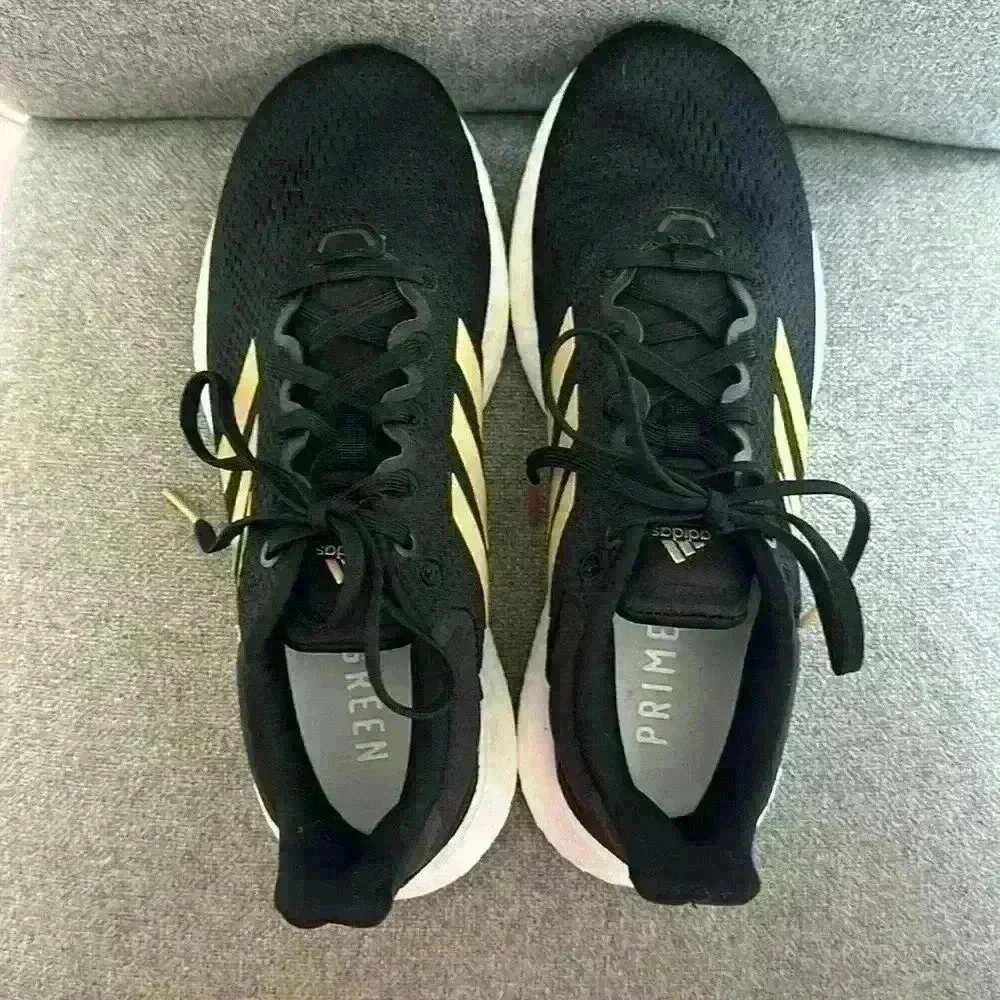 adidas Black and Gold Athletic Running Shoes